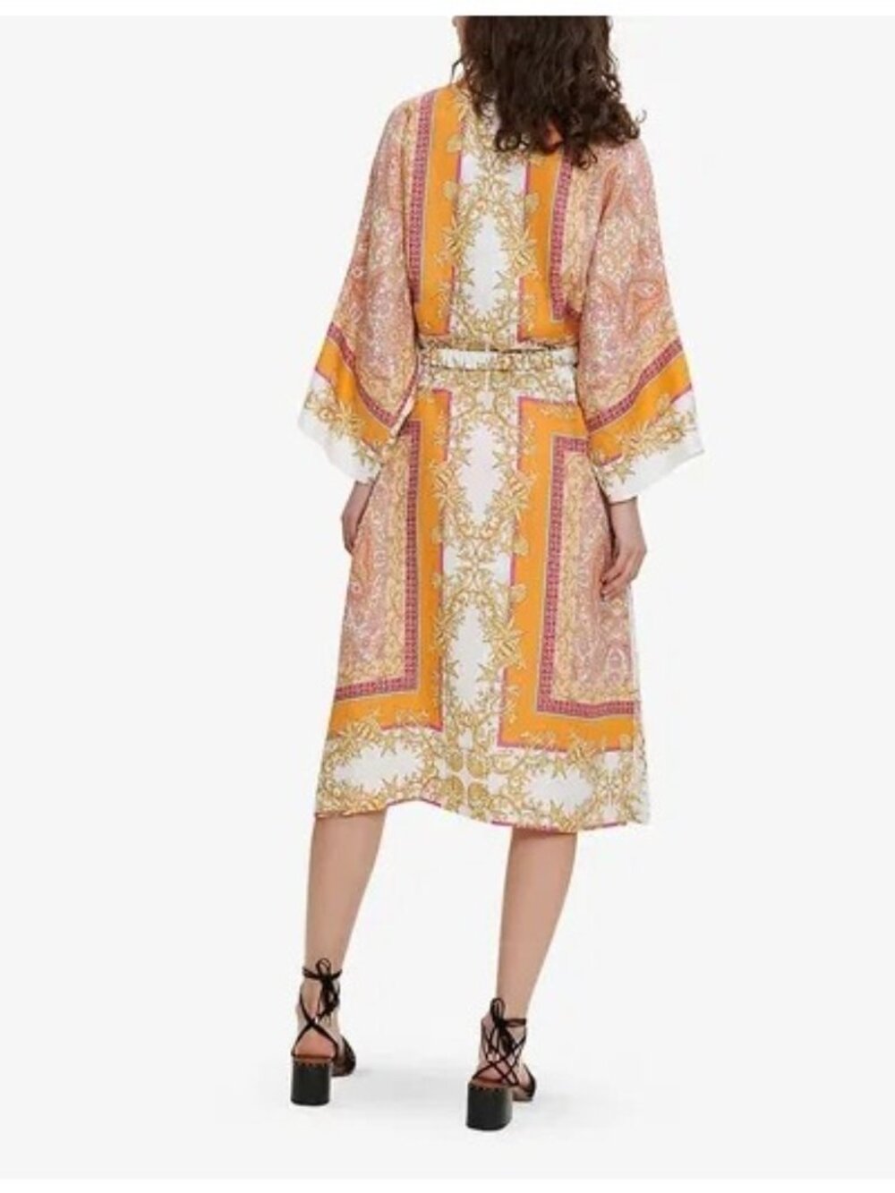 MAJE Voquillage Linen Graphic Kimono EU 38 / US Medium New with Tag - Picture 2 of 6